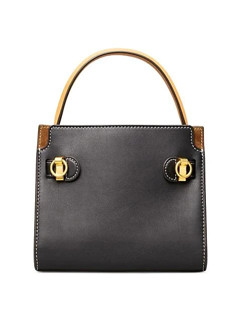 商品Tory Burch|Lee Radziwill Petite Leather Double Bag,价格¥4484,第4张图片详细描述