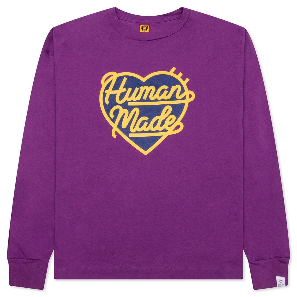 商品Human Made|Graphic L/S T-Shirt #4 - Purple,价格¥1082,第1张图片