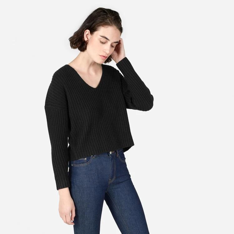 商品Everlane|V领短版羊绒衫,价格¥509,第1张图片