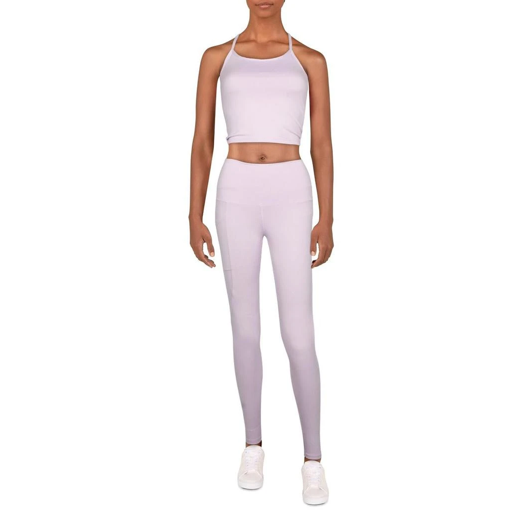 商品Catherine Malandrino|Catherine Malandrino Women's 2 Piece Crop Top & Leggings Activewear Fitness Set,价格¥61,第4张图片详细描述