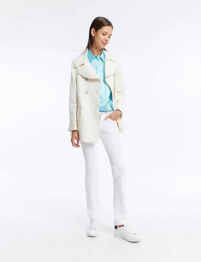 商品INES DE LA FRESSANGE|Seraphine ecru linen caban,价格¥3308,第4张图片详细描述