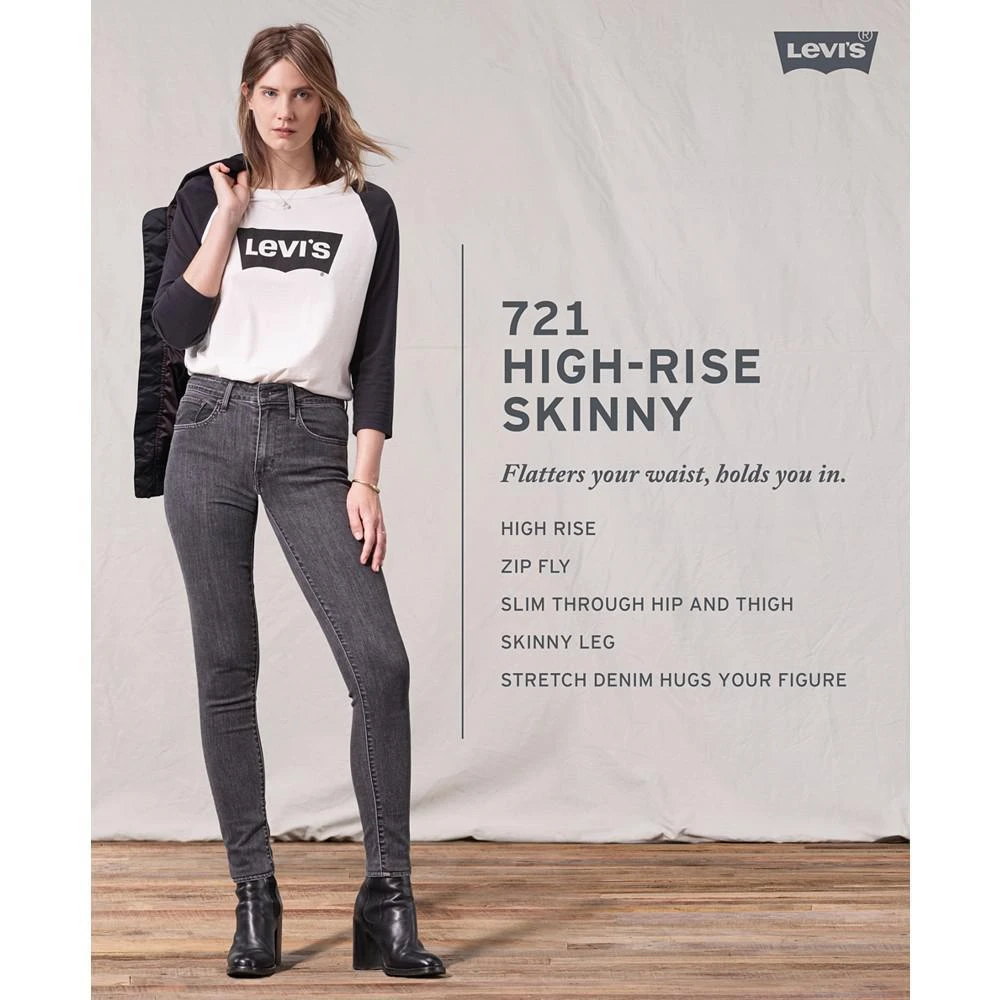 商品Levi's|® 721 高腰破洞紧身裤,价格¥299,第4张图片详细描述