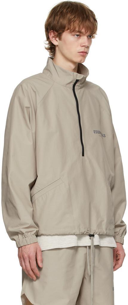 商品Essentials|Grey Half-Zip Track Jacket,价格¥1000,第4张图片详细描述