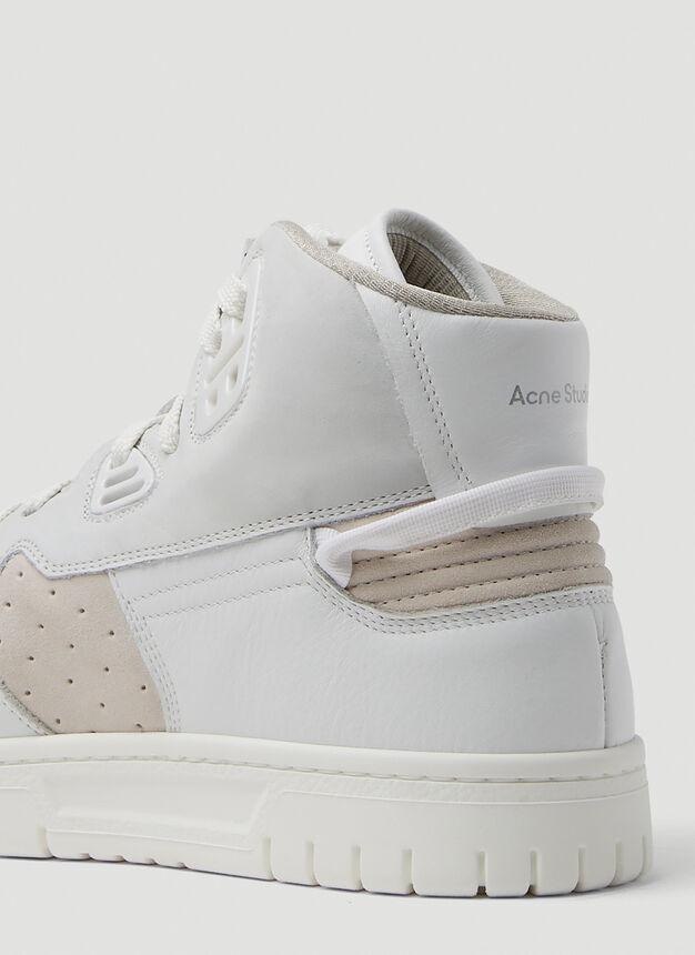 商品Acne Studios|08STHLM High Top Sneakers in White,价格¥1425,第7张图片详细描述