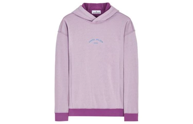 商品[国内直发] Stone Island|石头岛 SS23 MARINA系列 字母印花休闲宽松卫衣 男款 品红,价格¥1913,第1张图片