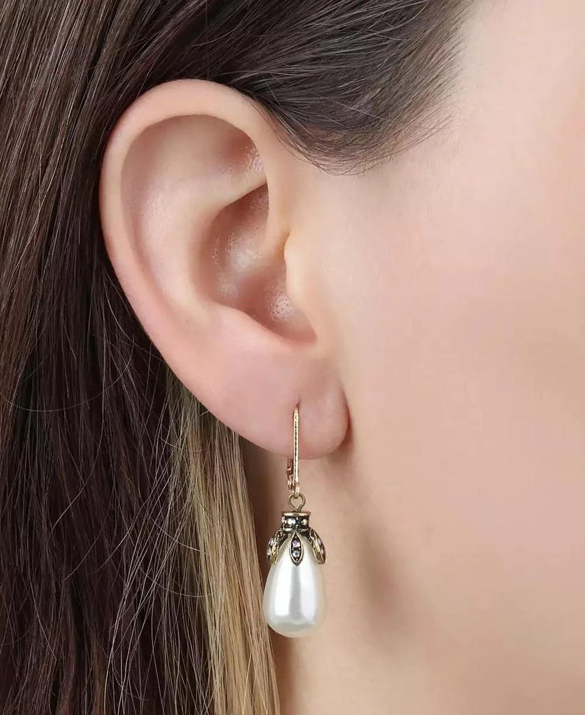 商品2028|Faux Cultivated Pearl Teardrop Earrings,价格¥180,第3张图片详细描述