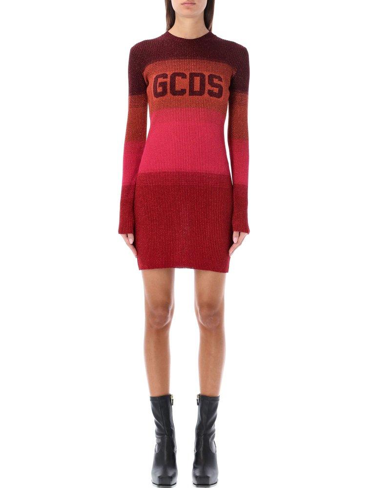 GCDS Logo Intarsia-Knit Mini Dress商品第1张图片规格展示