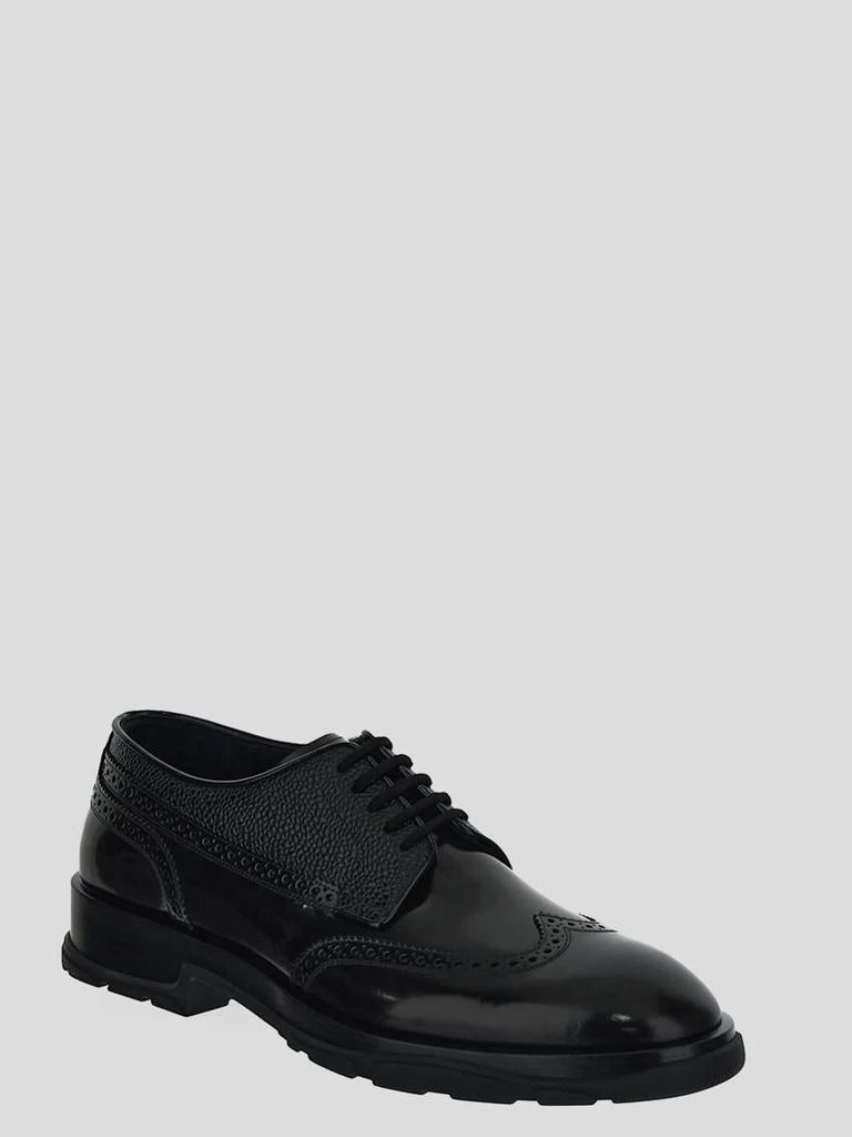 商品Alexander McQueen|Alexander Mcqueen Textured Derby Shoes,价格¥9238,第2张图片详细描述