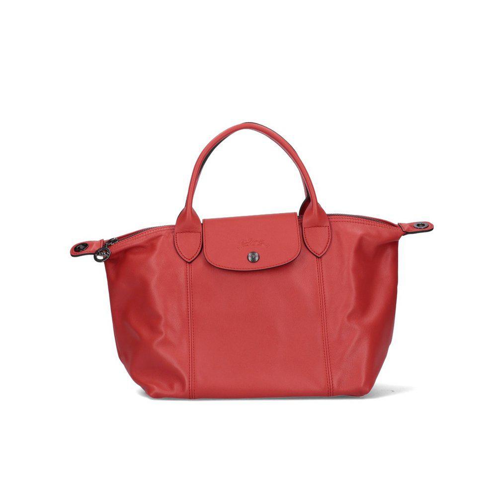 商品Longchamp|Longchamp Le Pliage Cuir Strapped Tote Bag,价格¥2557,第1张图片
