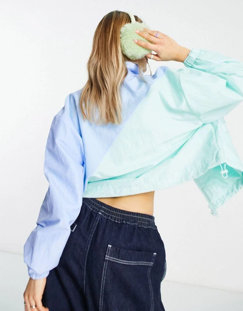 商品Lacoste|Lacoste colour block track jacket in blue/green,价格¥836,第2张图片详细描述