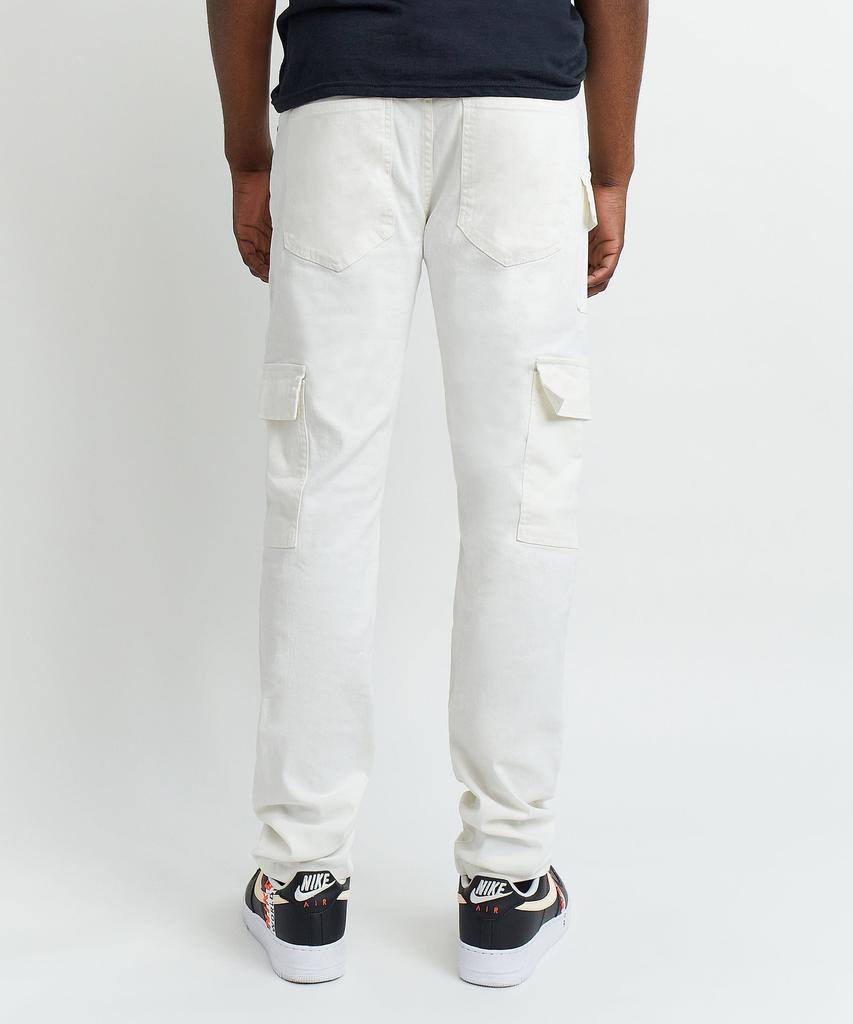 Money Bear Cargo Denim Jeans - White商品第2张图片规格展示