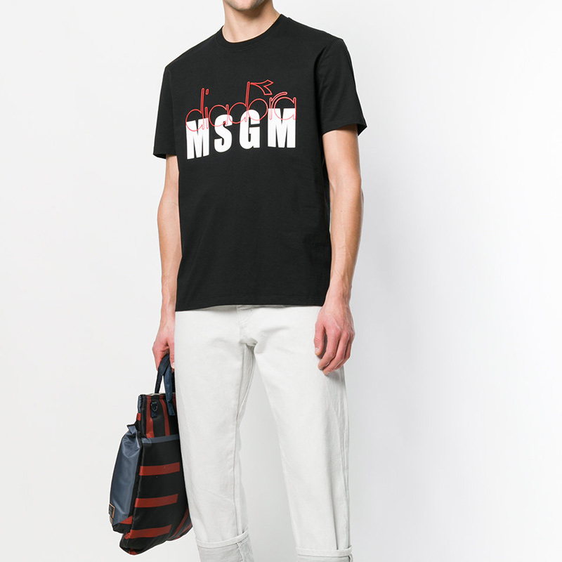MSGM 男士短袖T恤 2440MM310-184195-99商品第2张图片规格展示