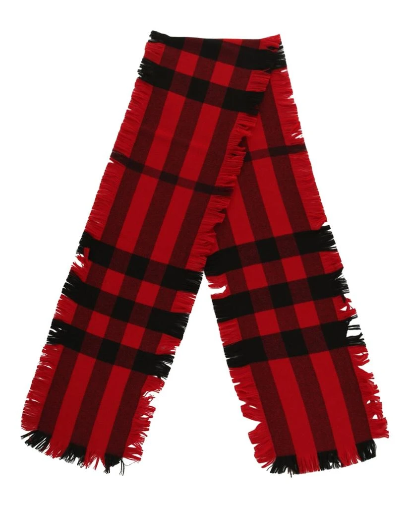 商品Burberry|Plaid Check Fringed Wool Scarf,价格¥1898,第2张图片详细描述