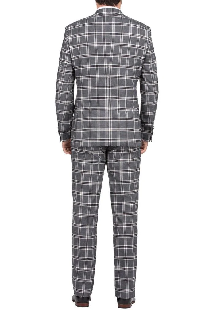 商品English Laundry|2-Piece Trim Fit Plaid Jacket & Pants Suit Set,价格¥750,第2张图片详细描述