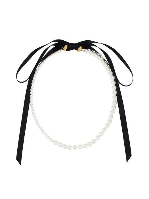 商品ROAJU|Ella strap pearl necklace,价格¥539,第3张图片详细描述