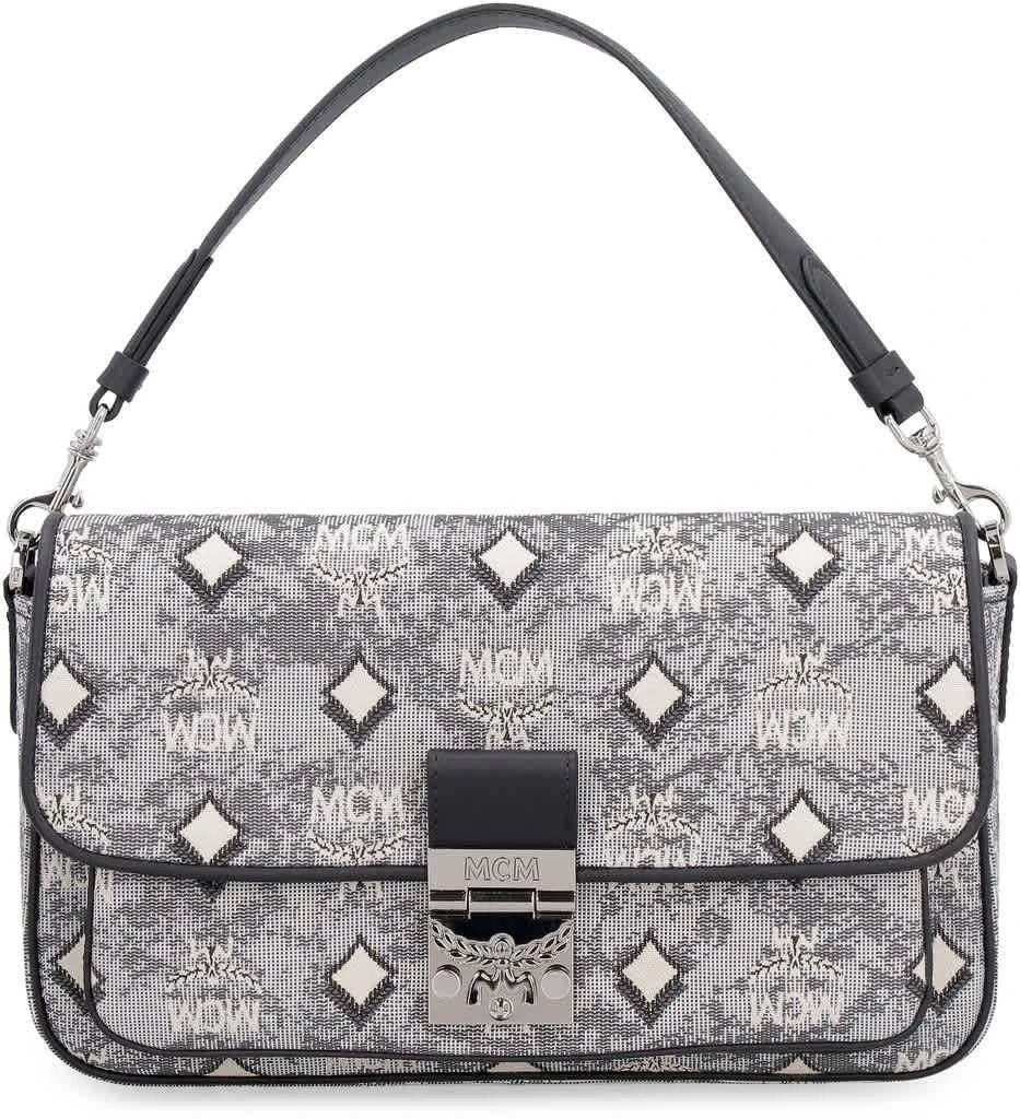 商品MCM|Ladies Grey Crossbody Bag in Vintage Jacquard Monogram,价格¥5114,第1张图片