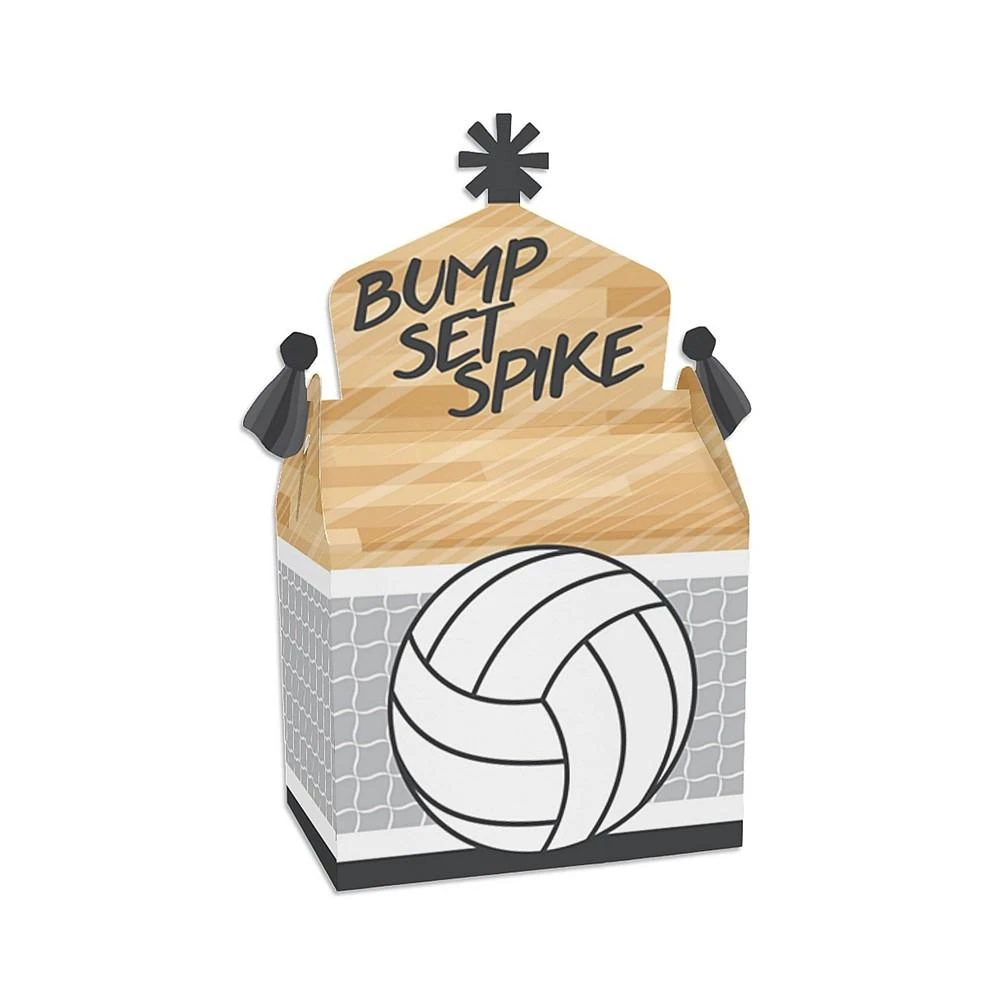 商品Big Dot of Happiness|Bump, Set, Spike - Volleyball - Treat Box Party Favors - Baby Shower or Birthday Party Goodie Gable Boxes - Set of 12,价格¥142,第1张图片