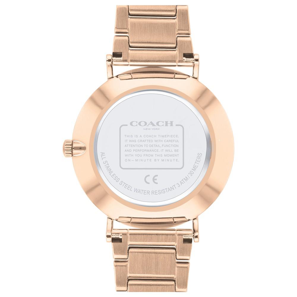 Women's Perry Rose Gold-Tone Stainless Steel Bracelet Watch 36mm商品第3张图片规格展示