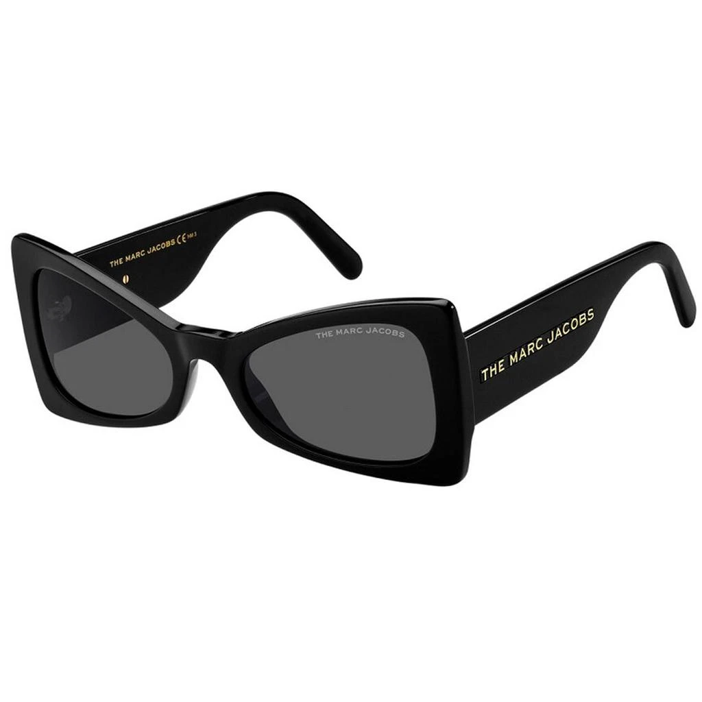 商品Marc Jacobs|Marc Jacobs Women's Sunglasses - Black Butterfly Frame Grey Lens | 553/S 0807 IR,价格¥391,第1张图片