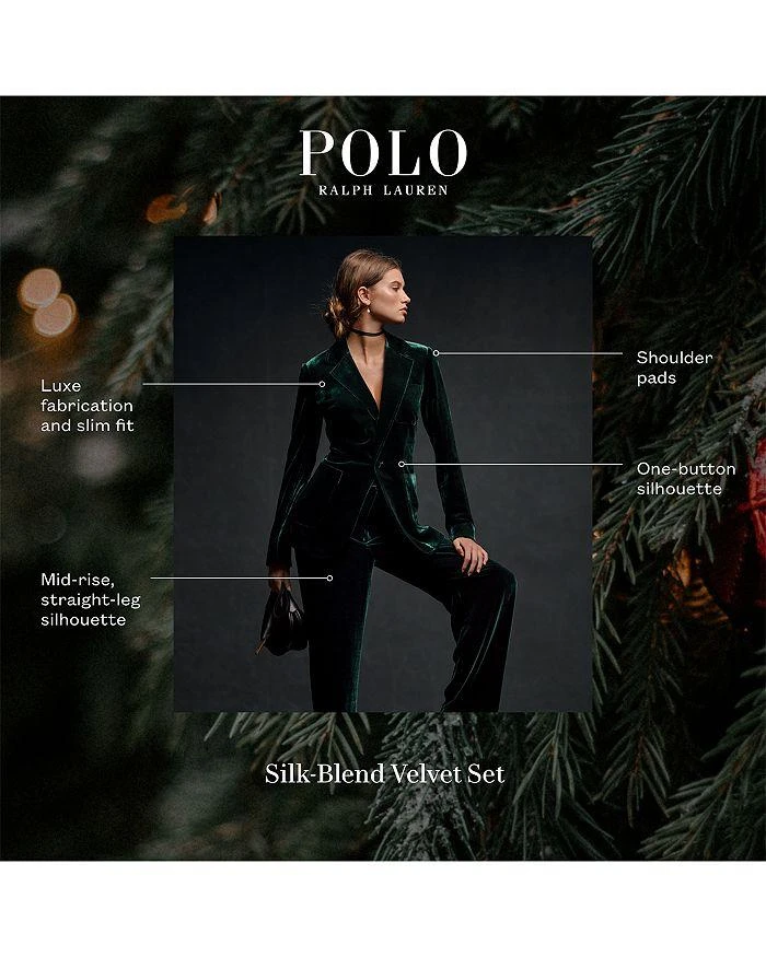 商品Ralph Lauren|Silk Velvet Blazer,价格¥3894,第3张图片详细描述