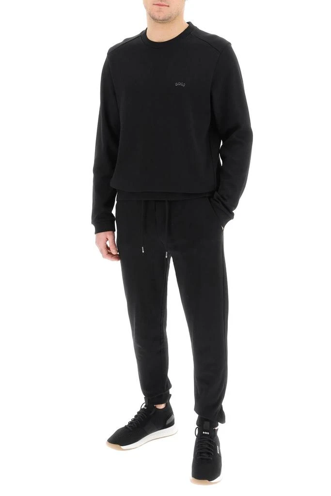商品Hugo Boss|'SALBO CURVED' INTERLOCK SWEATSHIRT,价格¥370,第2张图片详细描述