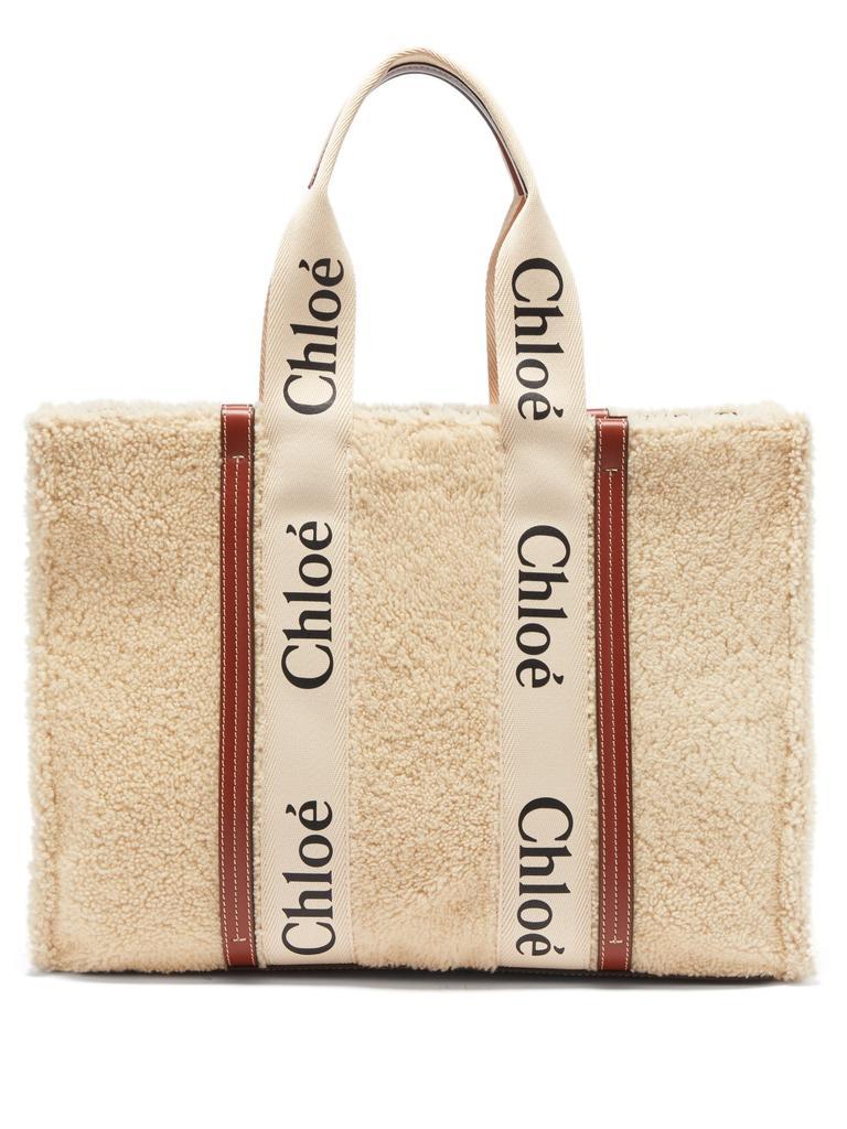 商品Chloé|Woody shearling tote bag,价格¥12319,第1张图片