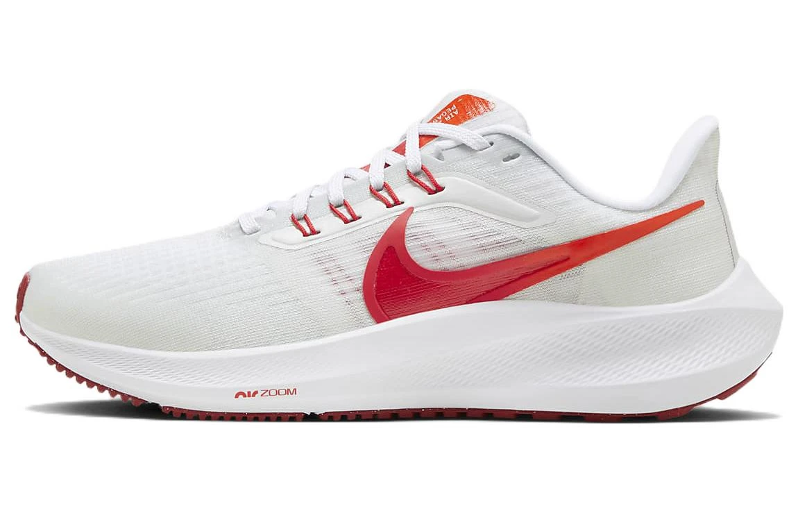 商品[国内直发] NIKE|Air Zoom Pegasus 39 舒适轻盈 织物减震防滑耐磨 低帮 马拉松跑步鞋 女款 白红,价格¥577,第1张图片