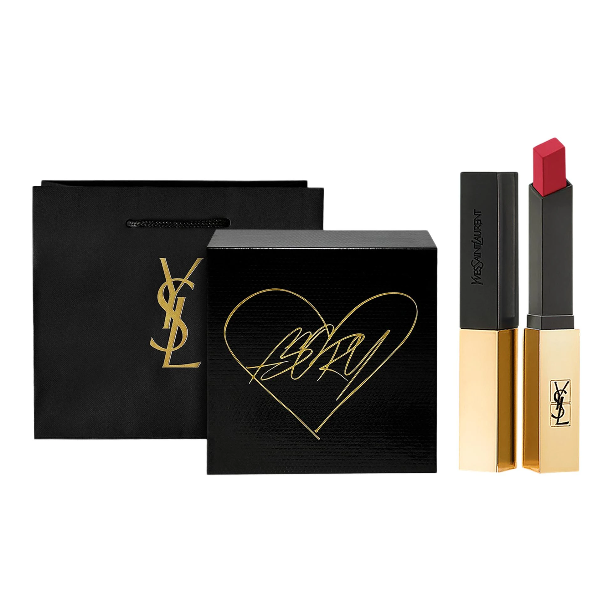 商品[国内直发] Yves Saint Laurent|YSL圣罗兰 黑金彩妆礼盒 易上色丝绒自然持久气色 口红+香水,价格¥535,第6张图片详细描述