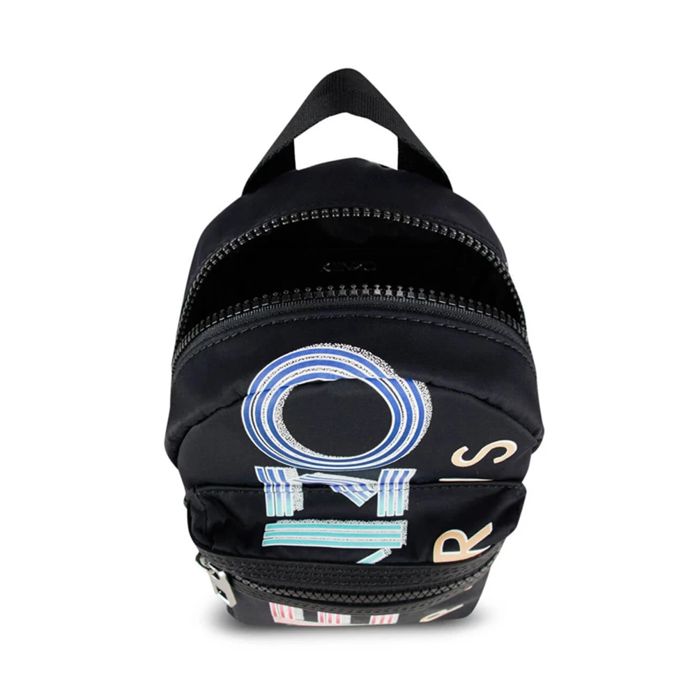 Kenzo 高田贤三 黑色尼龙/皮革中性背包 FA55SF215F26-99 商品