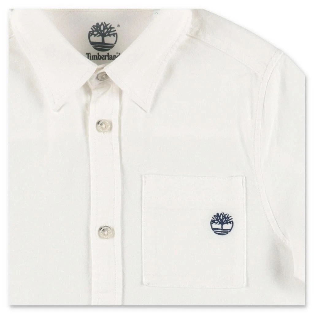 商品Timberland|Timberland Camicia Bianca In Mussola Di Cotone,价格¥586,第3张图片详细描述