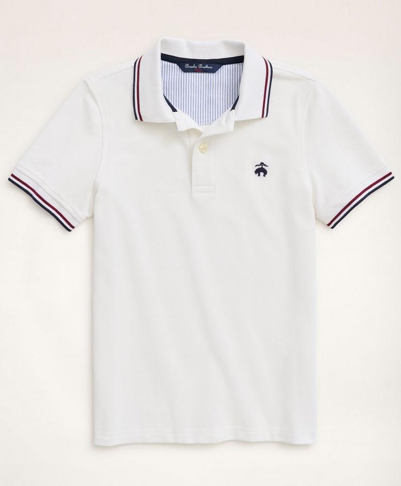 商品Brooks Brothers|Boys Short-Sleeve Cotton Tipped Polo Shirt,价格¥210,第3张图片详细描述