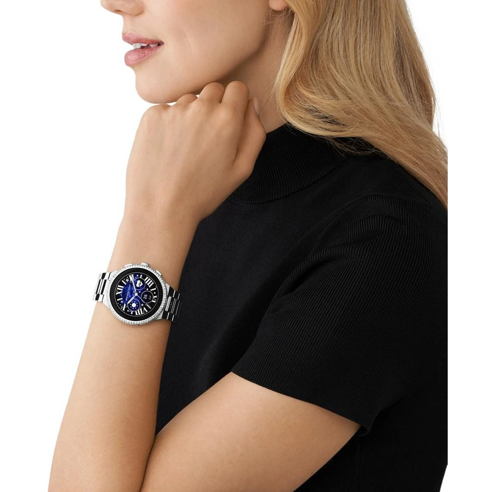 商品Michael Kors|Women's Gen 6 Camille Silver-Tone Stainless Steel Smartwatch 44 mm,价格¥1984,第3张图片详细描述