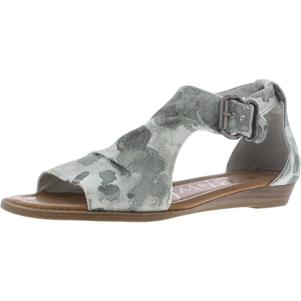 商品Blowfish|Blowfish Womens Byea Ankle Strap Buckle Flat Sandals,价格¥107,第1张图片