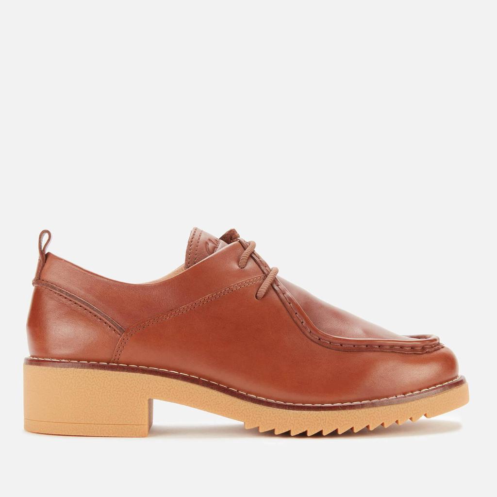 商品Clarks|Clarks Eden Mid Lace Brogues - Dark Tan leather,价格¥537,第1张图片