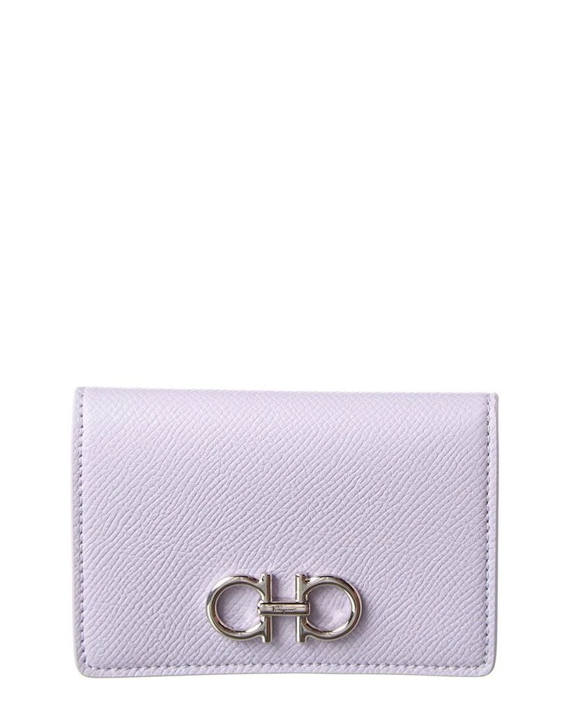 商品Salvatore Ferragamo|Ferragamo Gancini Leather Card Holder,价格¥2021,第1张图片