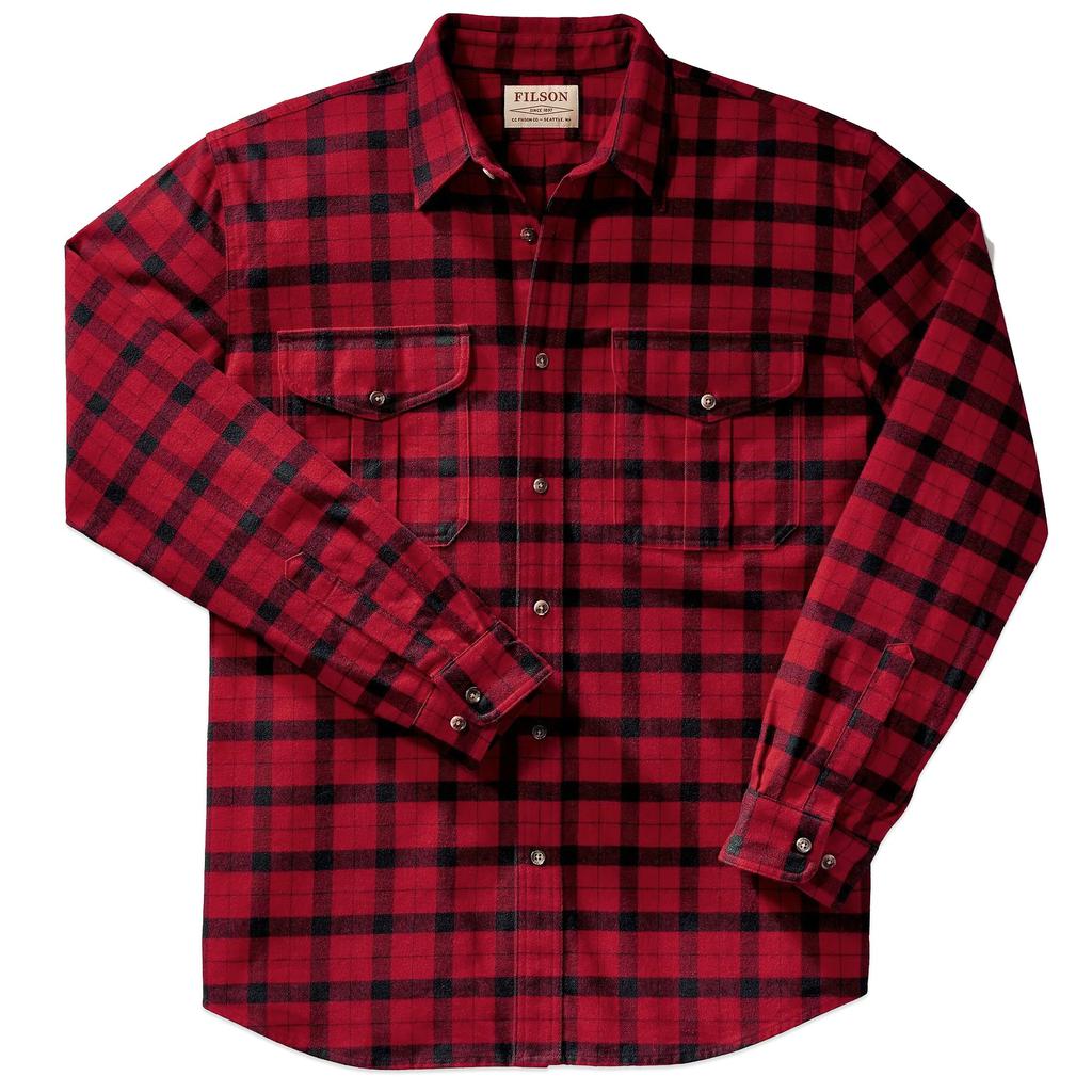 Filson Alaskan Guide Shirt - Red Black Plaid商品第1张图片规格展示