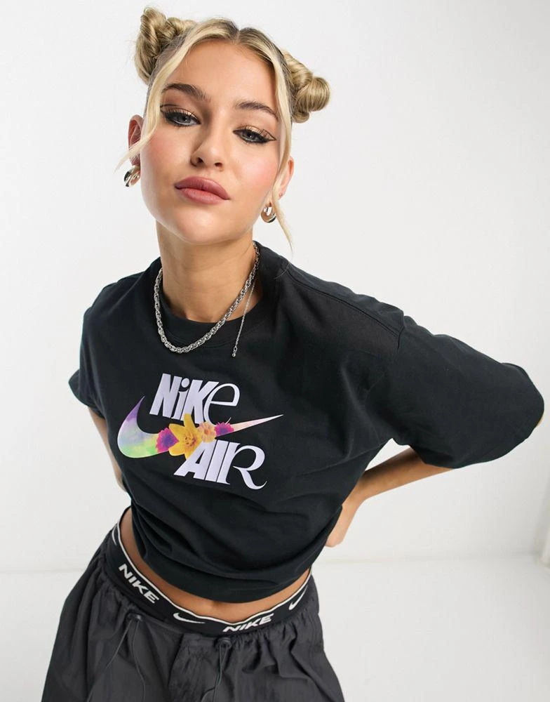 商品NIKE|Nike graphic logo boxy t-shirt in black,价格¥266,第4张图片详细描述