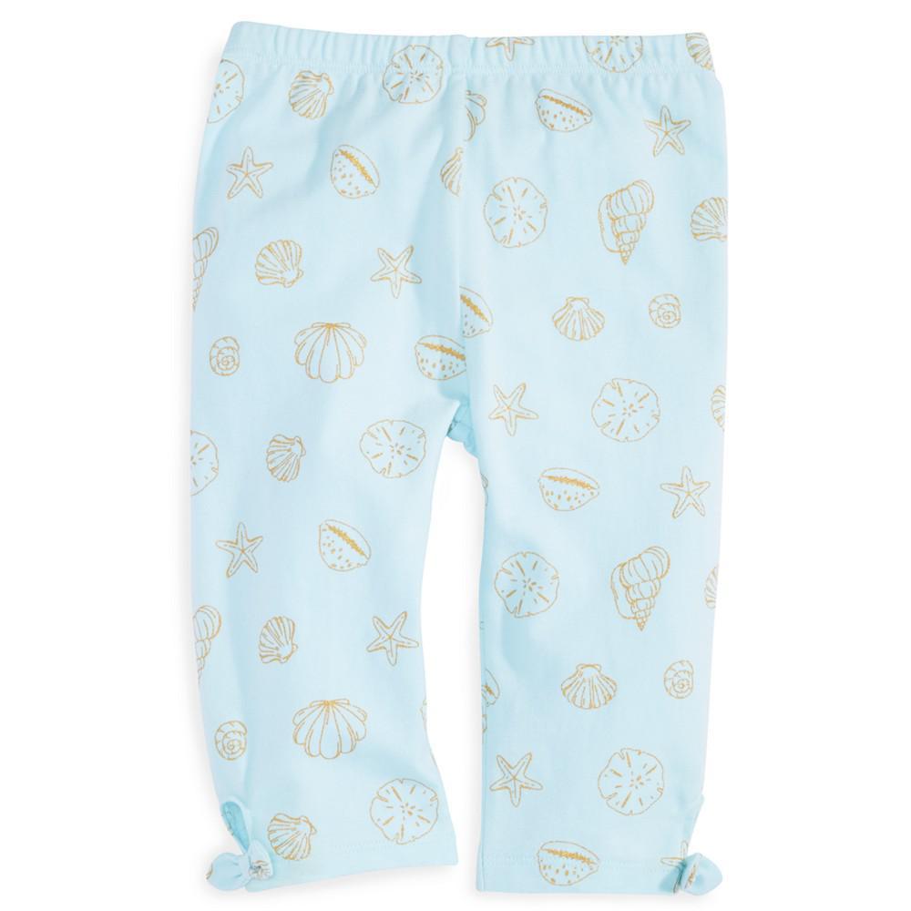 商品First Impressions|Baby Girls Shells-Print Capri Leggings, Created for Macy's,价格¥28,第1张图片
