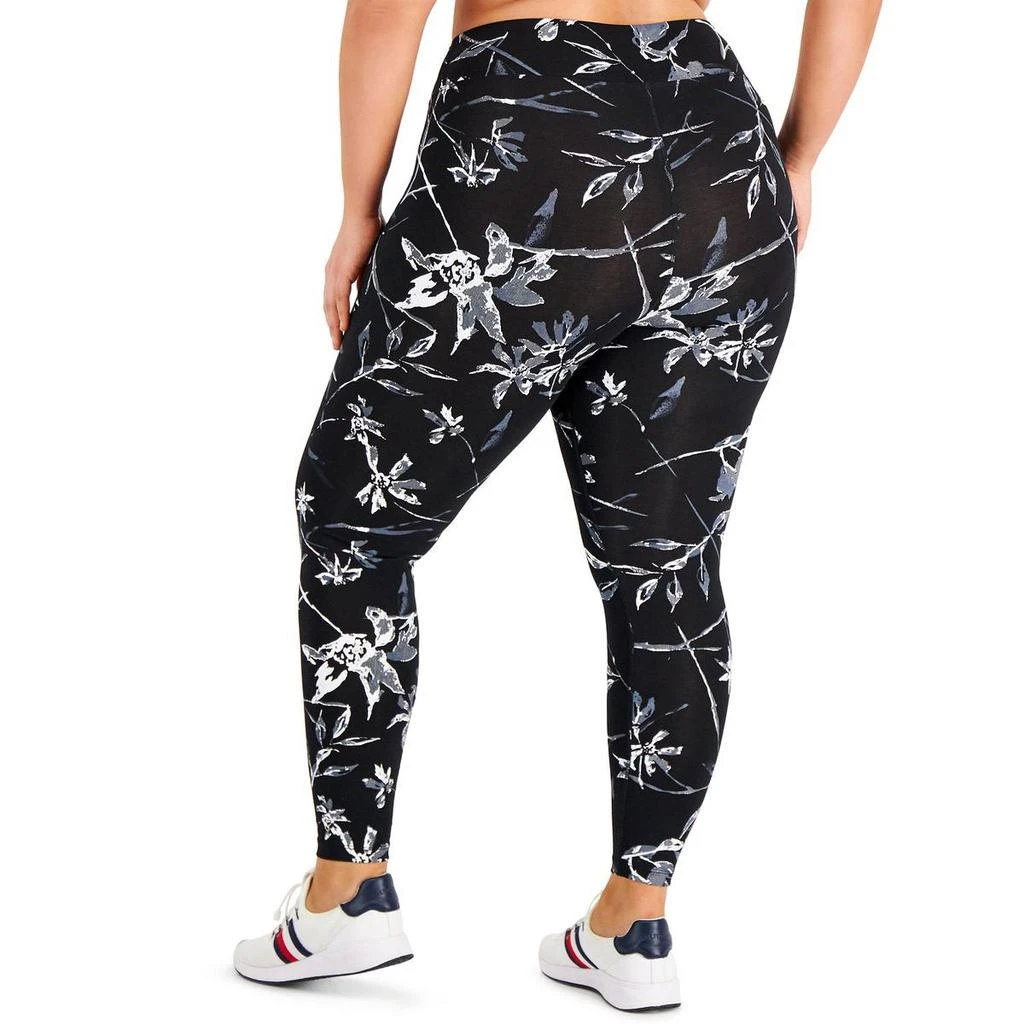 商品Tommy Hilfiger|Tommy Hilfiger Sport Womens Plus Floral High Rise Athletic Leggings,价格¥69,第2张图片详细描述