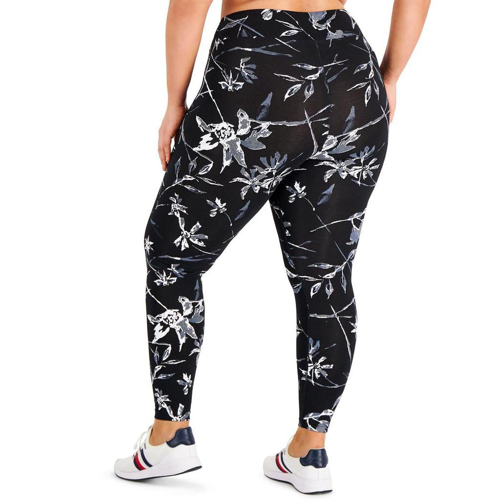 商品Tommy Hilfiger|Tommy Hilfiger Sport Womens Plus Floral High Rise Athletic Leggings,价格¥173,第4张图片详细描述