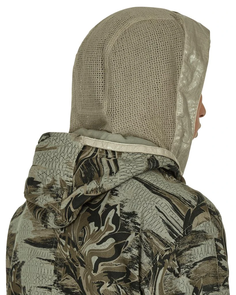 商品Stone Island|Printed Linen CORDURA®-TC Short Parka Jacket Beige,价格¥4779,第5张图片详细描述