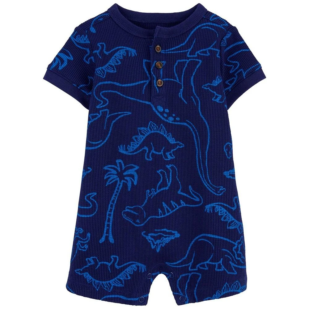 商品Carter's|Baby Boys Dinosaur Thermal Romper,价格¥75,第1张图片