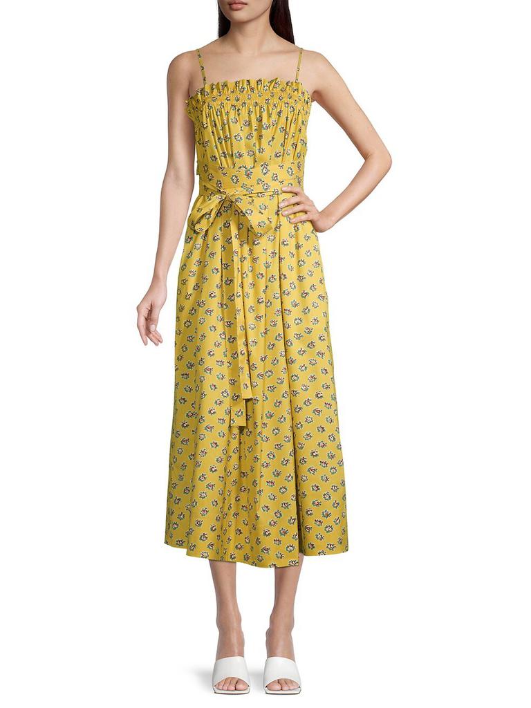 Floral Midi-Dress商品第2张图片规格展示