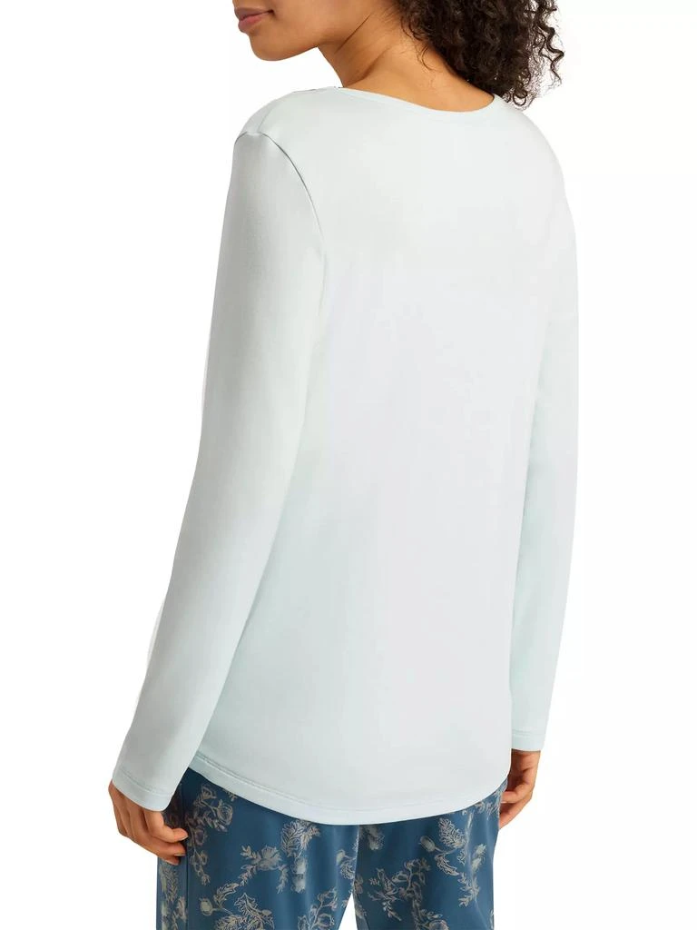 商品Hanro|Loungy Nights Cotton Long-Sleeve T-Shirt,价格¥491,第4张图片详细描述
