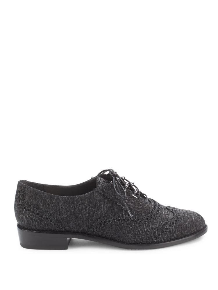 商品Stuart Weitzman|Laddie Textured Leather Oxfords,价格¥1341,第5张图片详细描述