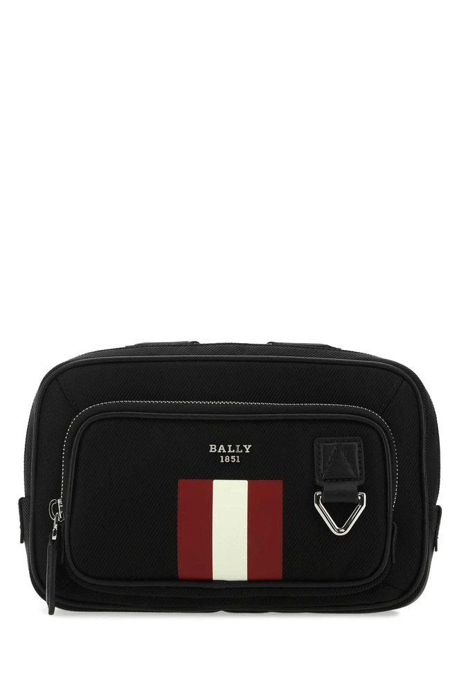 商品Bally|Bally Logo Stripe Zipped Shoulder Bag,价格¥2694,第1张图片