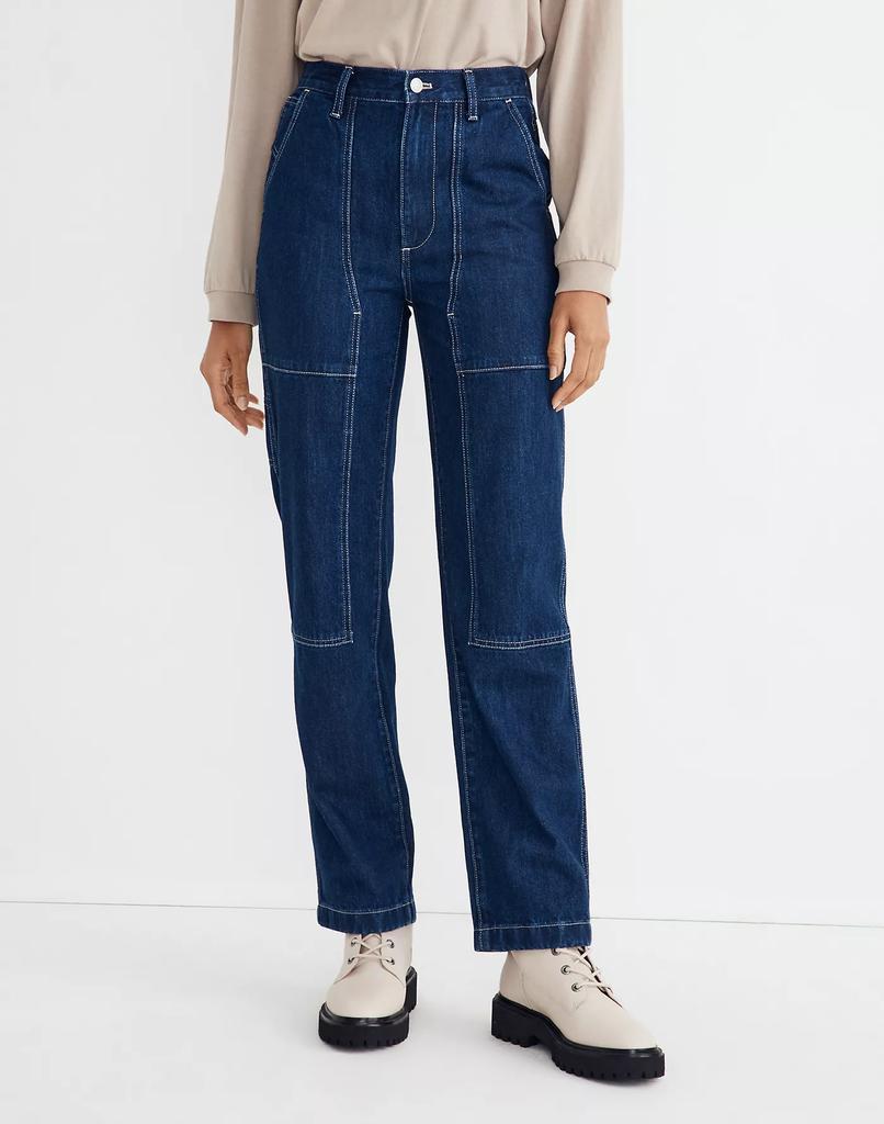 商品Madewell|The Perfect Vintage Straight Jean in Henshaw Wash: Workwear Edition,价格¥1090,第6张图片详细描述