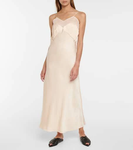 商品Jil Sander|Silk-blend slip dress,价格¥9720,第2张图片详细描述
