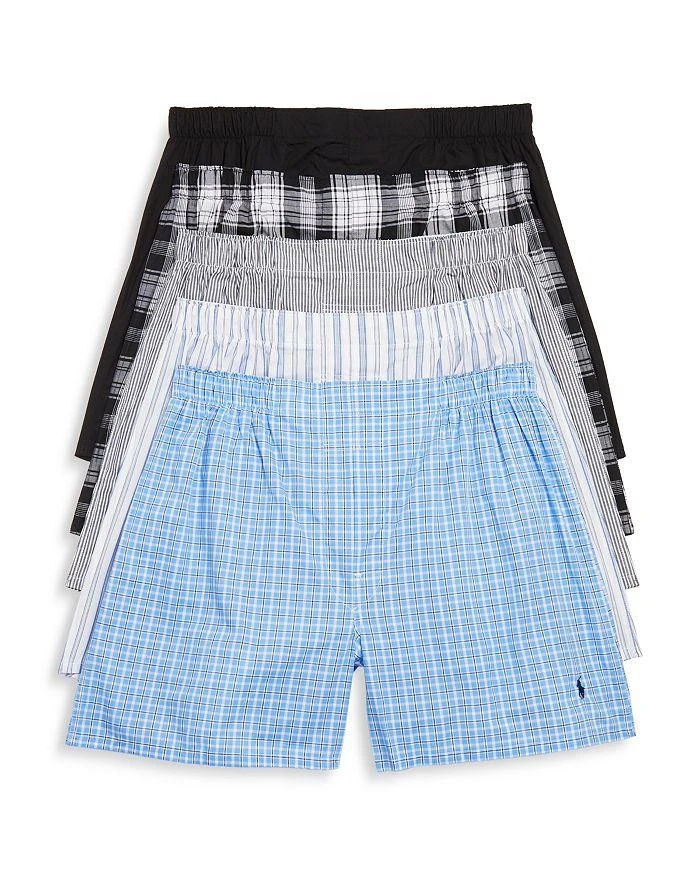 商品Ralph Lauren|Woven Boxers, Pack of 5,价格¥521,第1张图片详细描述