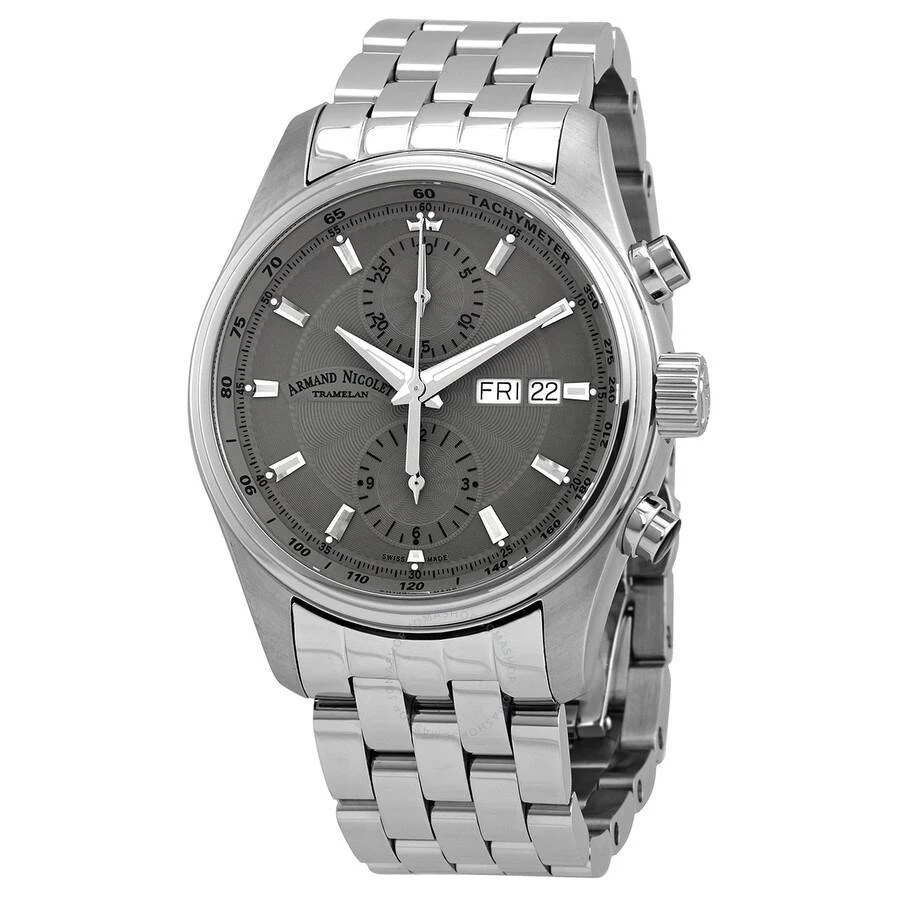 商品Armand Nicolet|MH2 Chronograph Automatic Grey Dial Men's Watch A647A-GR-MA2640A,价格¥10154,第1张图片